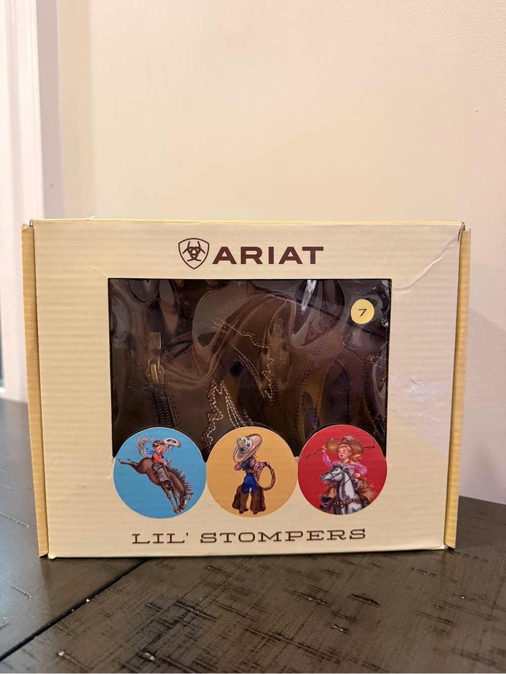 Ariat Kids Brown Leather Western Boots